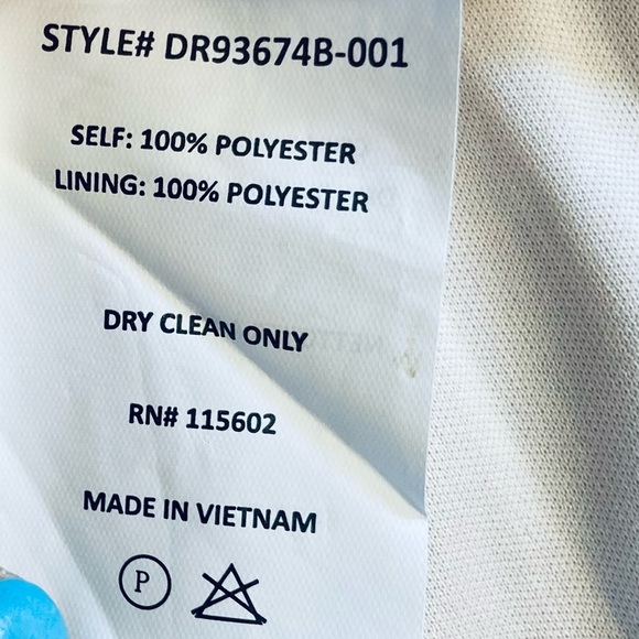 NWT LUSH Shimmery Cream Gold Mini Dress With Spaghetti Straps Size Medium - Picture 10 of 11